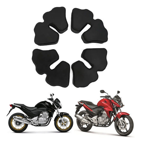 Jogo de Buchas do Coxim da Coroa Smartfox Honda Cbx 250 Twister Cb 300r Cb 250f Twister 4 Peças