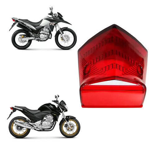 Lente da Lanterna Traseira Paramotos Honda Xre 300 Cb 300r Vermelho
