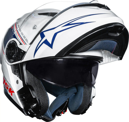 Capacete Escamoteável Norisk Force II Grand Prix USA com Óculos Solar Interno