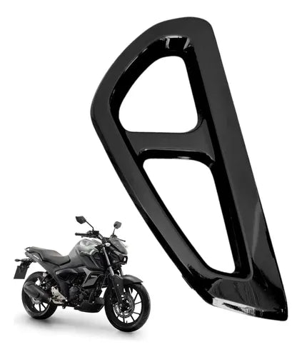 Moldura da Aba do Tanque Direita Yamaha Fazer Fz15 150 2023 em diante Preto