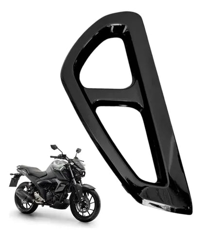 Moldura da Aba do Tanque Direita Yamaha Fazer Fz15 150 2023 em diante Preto