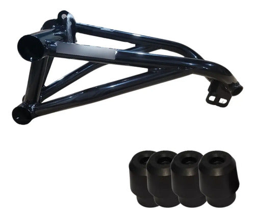 Protetor de Motor Stunt Race Cage Yamaha Fazer 250 2006 a 2017 Preto Brilhante