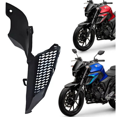 Acabamento Interno da Aba do Tanque Esquerdo Yamaha Fazer Fz25 250 2018 a 2025 Preto