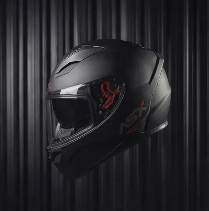 Capacete ASX City SV Solid com Óculos Solar Interno Preto Grafite Fosco