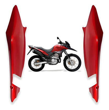 Par de Rabetas Laterais Paramotos Honda Xre 300 2013 a 2015 Vermelho