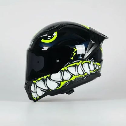 Capacete LS2 FF810 Vigo Sarbul Preto Amarelo Azul Brilhante