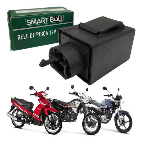 Relé de Pisca Smartfox Yamaha Crypton 115 Xtz Factor 125 12V 3 Pinos