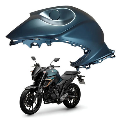 Capa do Tanque Esquerda Yamaha Fazer Fz25 250 2024 a 2025 Verde Fosco