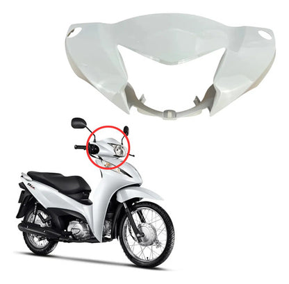 Capa do Farol Paramotos Honda Biz 125 2025 a 2026 Branco