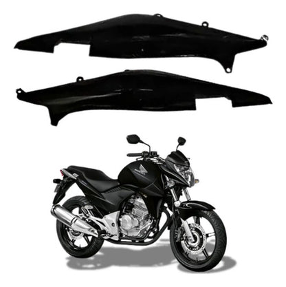 Par de Rabetas Laterais Paramotos Honda Cb 300r 2013 em diante Preto Fosco