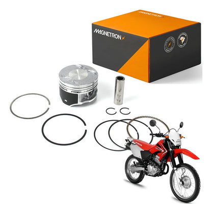 Kit Pistão com Anéis Magnetron Honda Cbx 250 Twister Tornado 250 2001 em diante 0,75 mm