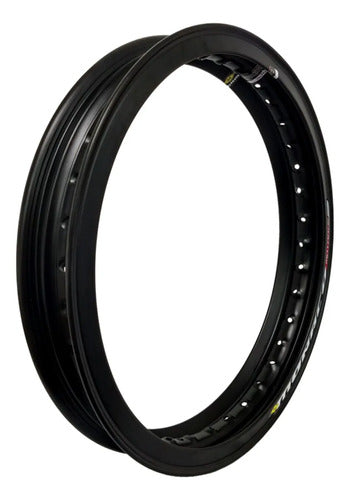 Aro de Roda Traseira Motard Monaco Honda Cg 125 150 160 Titan Fan Start 2.50x18 Preto Brilhante
