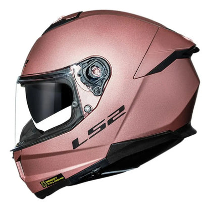 Capacete LS2 FF808 Stream II Solid com Óculos Solar Interno Rosa Metálico Fosco Tamanho 56/S
