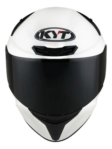 Capacete KYT TT-Course Solid Branco Brilhante