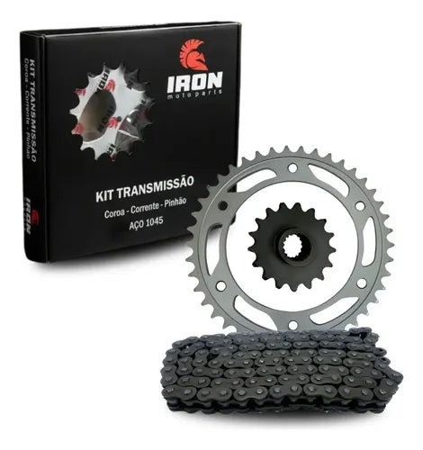 Kit Relação Iron Premium com Retentor BMW F 800 Gs 2008 a 2018 525HO 116L 42/17T