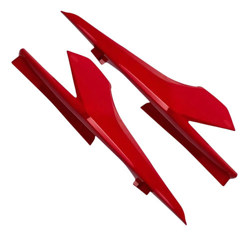 Kit Rabeta Lateral Completa Paramotos Honda Cg 160 Titan 2016 a 2024 Vermelho Marrakesh Perolizado