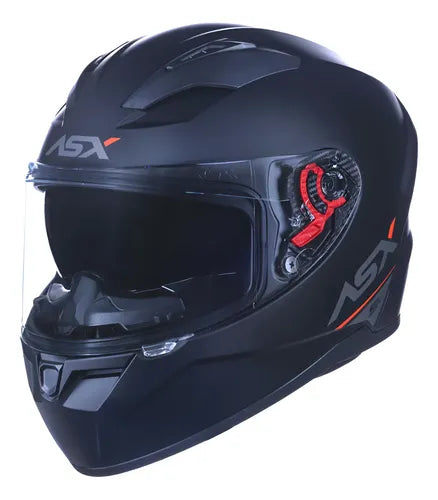Capacete ASX City SV Solid com Óculos Solar Interno Preto Grafite Fosco Tamanho 54/XS