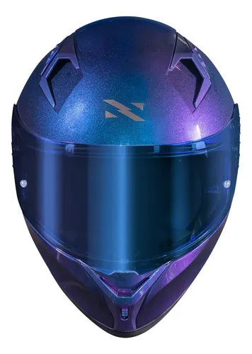 Capacete Norisk Flow Solid com 2 Viseiras e Spoiler Azul