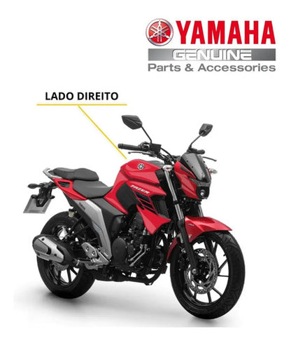 Capa do Tanque Direita Yamaha Fazer Fz25 250 2018 a 2025 Vermelho