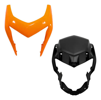 Kit Carenagem do Farol Paramotos Honda Bros 160 2015 a 2021 Laranja