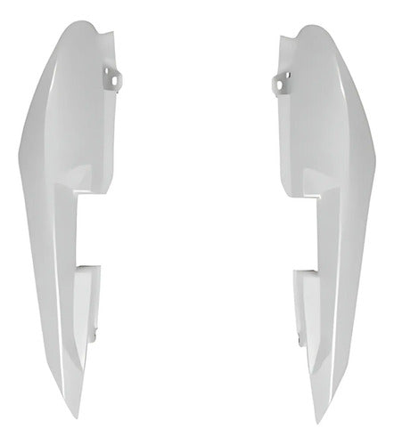 Par de Rabetas Laterais Paramotos Yamaha Fazer 150 2014 a 2024 Branco