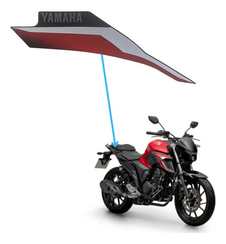 Adesivo da Rabeta Lateral Direita Yamaha Fazer Fz25 250 2024 Vermelho