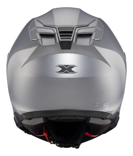 Capacete Texx Kaiman Solid com Óculos Solar Interno Cinza Fosco Tamanho 62