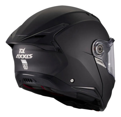 Capacete Escamoteável Axxis Ghostfighter SV Solid com Óculos Solar Interno Preto Fosco Tamanho 64