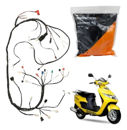 Fiação Chicote Elétrico Principal Magnetron Suzuki Burgman 125 2006 a 2010