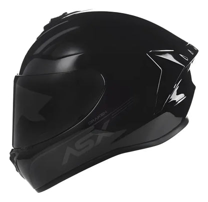 Capacete ASX Draken Solid Preto Brilhante