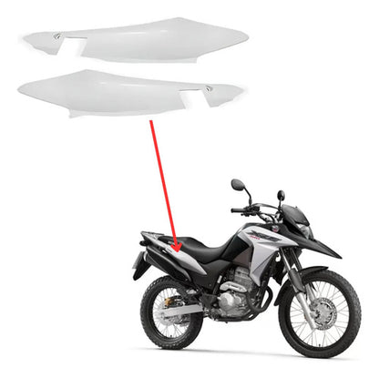 Par de Rabetas Laterais Paramotos Honda Xre 300 2016 a 2018 Branco Fosco