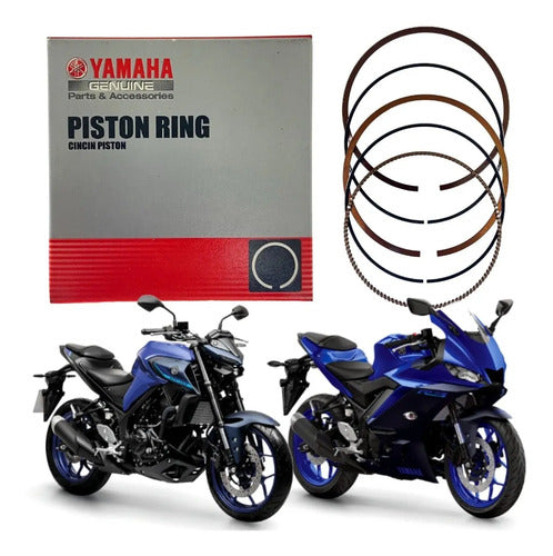 Jogo de Anéis do Pistão Yamaha Mt-03 Yzf-R3 2016 em diante STD
