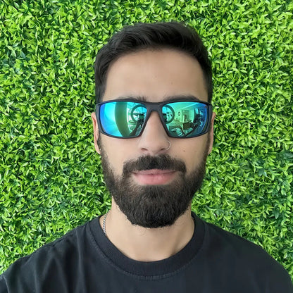 Óculos Solar Mormaii Joaca Force M0185d1385 Lente Espelhada Cor Fumé Espelho Verde-escuro Preto