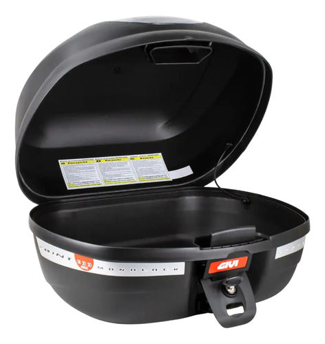 Bauleto Baú Traseiro Givi E33NT Point Monolock 33 Litros Lente Fumê