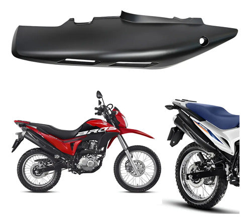 Protetor do Escapamento Paramotos Honda Bros 160 2016 a 2025 Preto Fosco