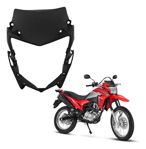 Capa do Farol Frontal Paramotos Honda Bros 160 2022 a 2024 Preto
