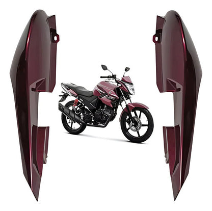 Par de Rabetas Laterais Paramotos Yamaha Fazer 150 2016 a 2018 Vinho