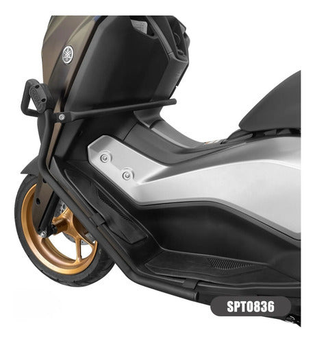 Protetor de Motor Frontal Scam Yamaha Nmax 160 2025 em diante Preto Fosco