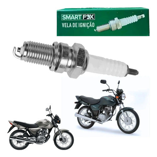 Vela de Ignição Smartfox DPR8EA-9 Honda Cg Bros 125 Titan Fan Bros 150 Crf 230f