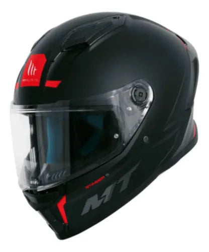 Capacete MT Helmets Stinger 2 Solid com Spoiler Preto Fosco