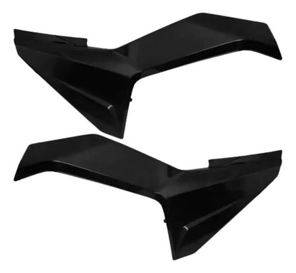 Par de Tampas Laterais Dianteiras Paramotos Honda Cg 160 Titan 2016 a 2023 Preto Brilhante