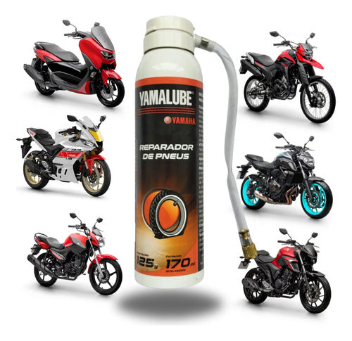 Reparador de Pneu Furado Yamalube à Base de Látex 170 ml