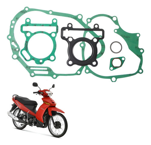 Jogo de Juntas do Motor Completo KMP Yamaha Crypton 115 2010 a 2016