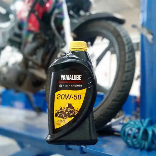 Óleo de Motor Yamalube 20W-50 Mineral 4T API SL JASO MA2 1 Litro
