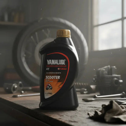 Óleo de Motor Yamalube Scooter 10W-40 Semissintético 4T API SL 1 Litro