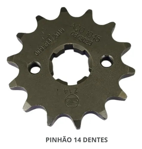 Kit Relação Smartfox sem Retentor Honda Cg 125 Titan Today 1989 a 1999 428H 116L 43/14T