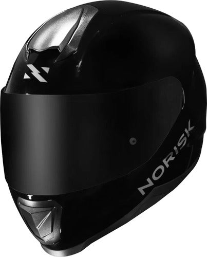 Capacete Norisk Razor Solid Preto Brilhante