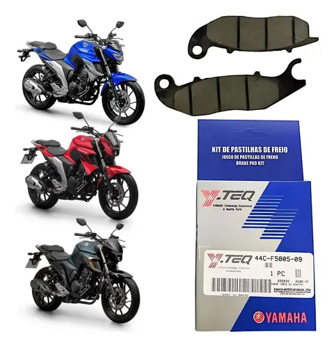 Pastilha de Freio Dianteira Y-TEQ Yamaha Fazer 250 Honda Cg 150 160 Titan Fan
