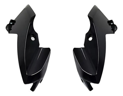 Par de Carenagens Laterais do Farol Paramotos Yamaha Factor 150 2016 a 2024 Preto