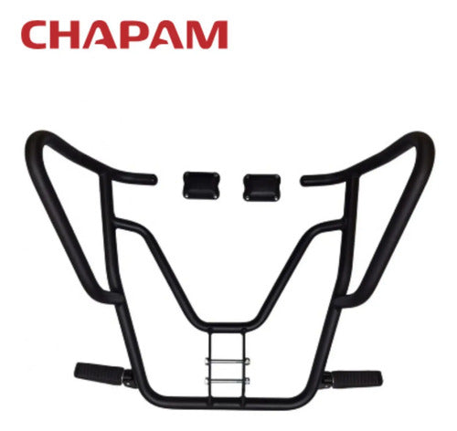Protetor de Motor com Pedaleira Chapam Honda Xre 190 2025 em diante Preto Fosco